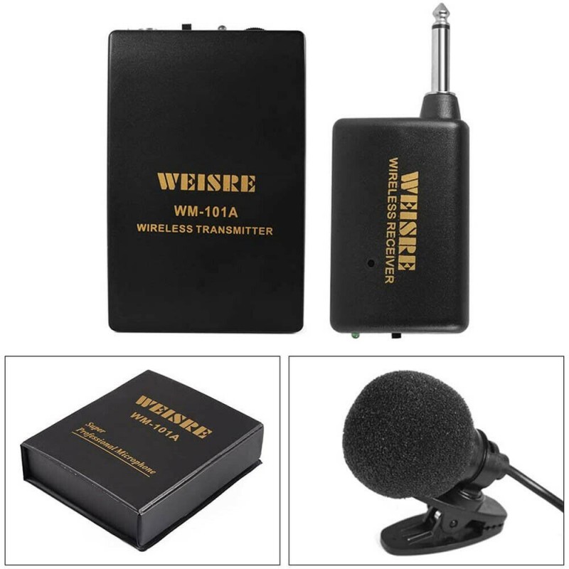 DOBO Microfono wireless radiomicrofono senza fili professionale VHF...