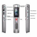 Registratore vocale digitale 8 gb mp3 ricaricabile voice recorder mini usb voce