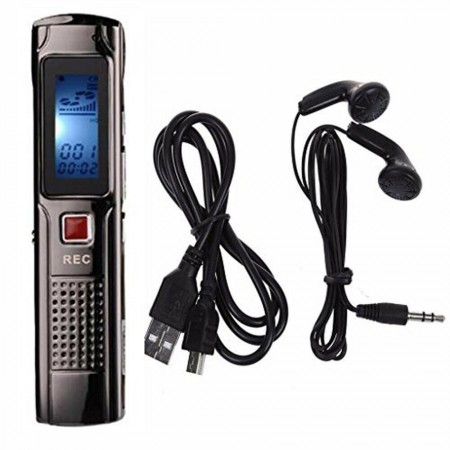 Registratore vocale digitale 8 gb mp3 ricaricabile voice recorder mini usb voce