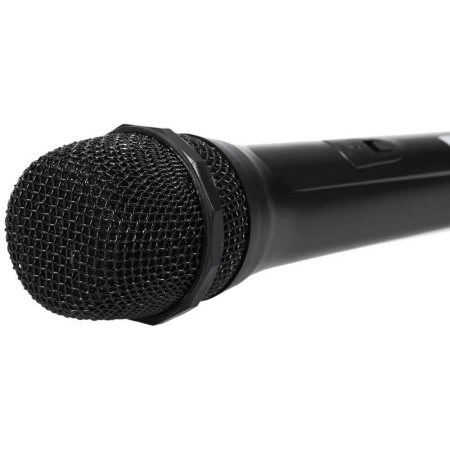 Microfono dinamico ricevitore wireless senza fili karaoke cavo jack a batterie