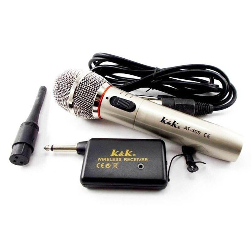 DOBO Microfono dinamico ricevitore wireless senza cavo karaoke musi...