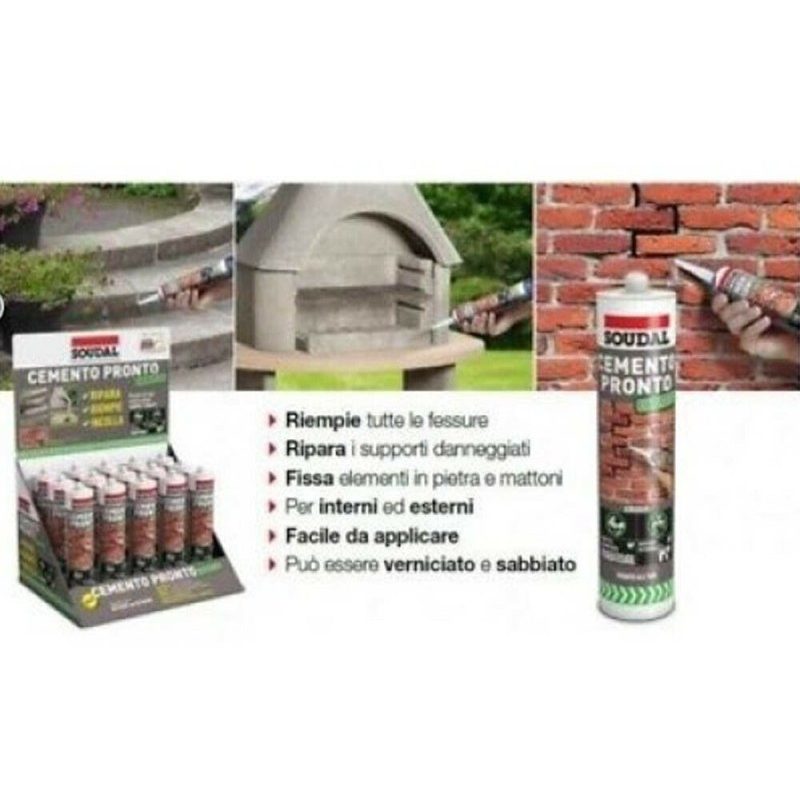DOBO Cemento express sigillante pronto all'uso grigio 300ml extra r...