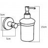 DOBO Dispenser sapone supporto a parete distributore cromato instal...