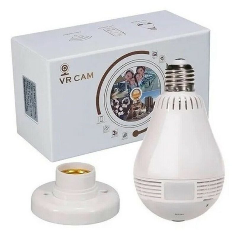 DOBO VR cam telecamera panoramica 360 gradi Wi fi camera spia lampa...