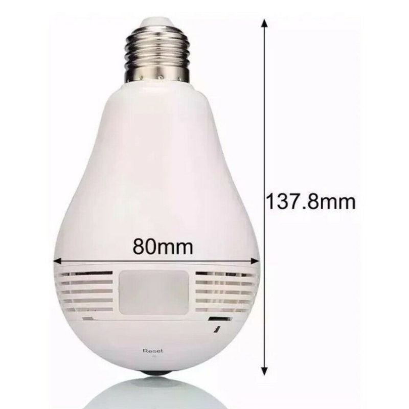 DOBO VR cam telecamera panoramica 360 gradi Wi fi camera spia lampa...