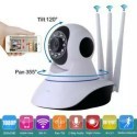 Telecamera camera ip wifi 3 antenne HD wireless H264 led infrarossi sorveglianza