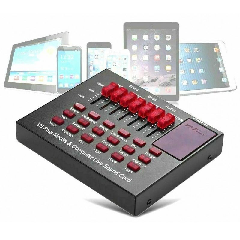 DOBO Kit microfono cardoide condensatore cavalletto auricolari mixe...