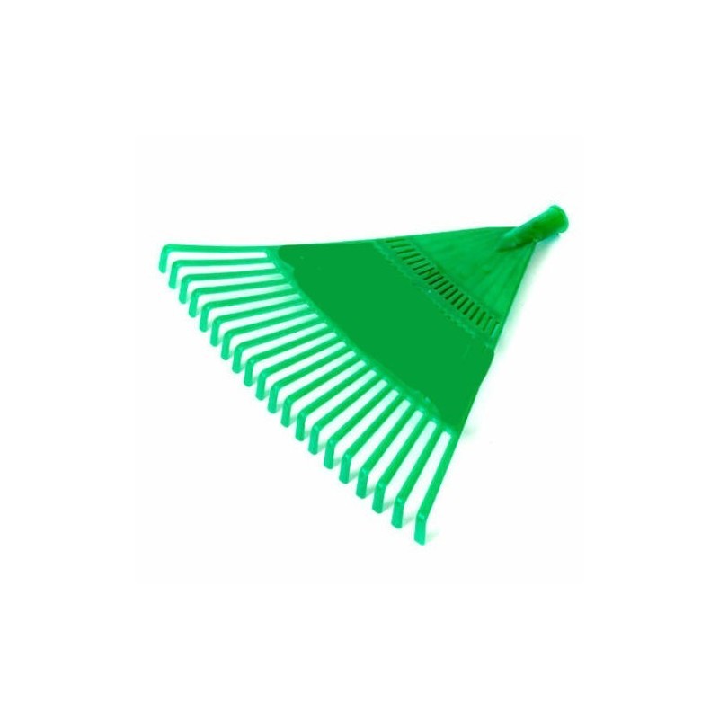 Scopa Rastrello verde per la raccolta delle olive in plastica con innesto manico