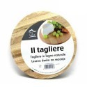 Tagliere tondo in legno naturale cucina portata verdure carne servire aperitivo