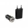 Kit caricabatteria 3 in 1 RETE / AUTO / CAVO per smartphone con presa Micro USB 