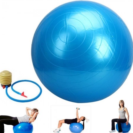Gym Ball - Palla per esercizi palestra yoga ginnastica palla fitness addominali - con pompa a pedale