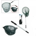 Retino rete da pesca manico telescopico pieghevole 90 cm mare lago fiume hobby