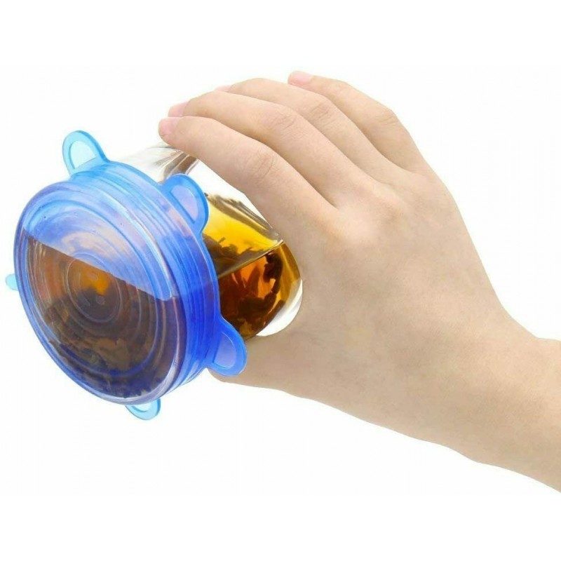 DOBO 6x Coperchi in silicone estensibili per contenitori tappi elas...