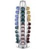 DOBO Contenitore porta capsule cialde caffè metallo 40 posti vertic...