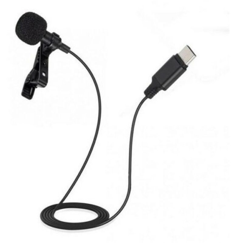 DOBO Microfono lavalier jack type C smartphone cellulare registrare...