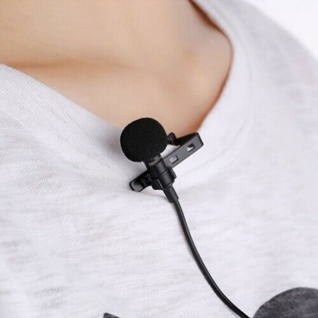 Microfono condensatore mic JH043 omnidirezionale jack 3,5mm smartphone cellulare