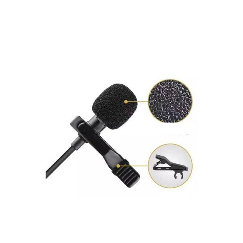 Microfono condensatore cavo lightning omnidirezionale 1,5 M cellulare audio voce