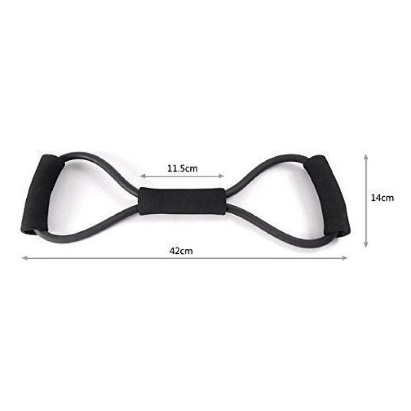 Resistance Band espansori Yoga Pilates Estensibile Fascia Fitness Tubo Elastico ABS forma a 8 - colore secondo disponibilità
