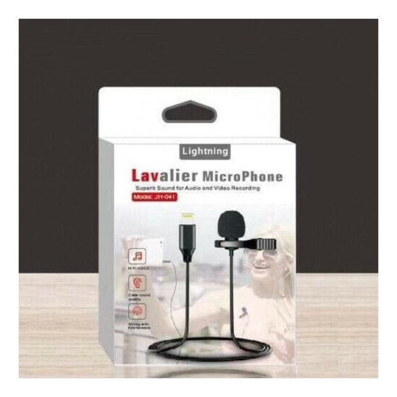 DOBO Microfono condensatore cavo lightning omnidirezionale 1,5 M ce...