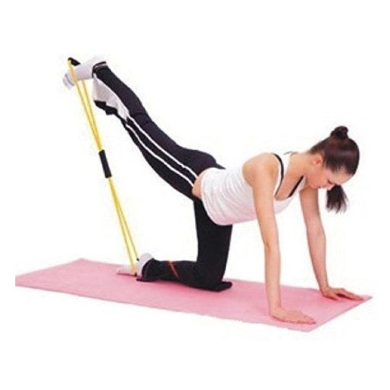 Resistance Band espansori Yoga Pilates Estensibile Fascia Fitness Tubo Elastico ABS forma a 8 - colore secondo disponibilità