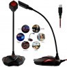 DOBO Microfono con stand da tavolo gaming meeting voce conferenze p...