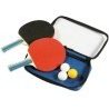 DOBO Set ping pong 2 racchette 3 palline tenni da tavolo hobby spor...