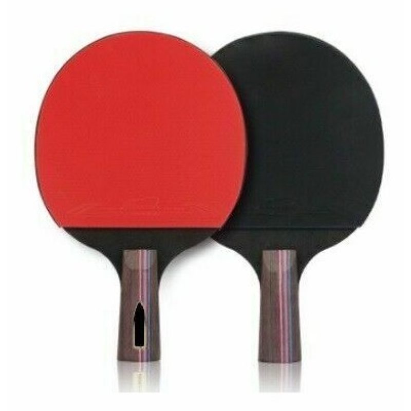 DOBO Set ping pong 2 racchette 3 palline tenni da tavolo hobby spor...