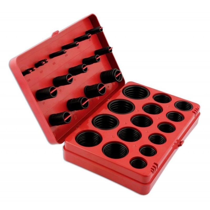 Kit o-ring oring valigetta da 419 pezzi guarnizioni gomma diverse misure assortite