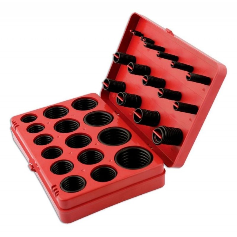 Kit o-ring oring valigetta da 419 pezzi guarnizioni gomma diverse misure assortite