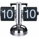 Orologio da tavolo vintage flip clock design elegante nero scrivania retrò casa