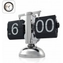 Orologio da tavolo vintage flip clock design elegante nero scrivania retrò casa