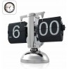 DOBO Orologio da tavolo vintage flip clock design elegante nero scr...