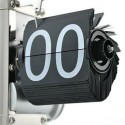 Orologio da tavolo vintage flip clock design elegante nero scrivania retrò casa