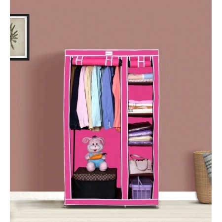 Guardaroba portatile pieghevole armadio campeggio tessuto organizer scaffali