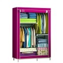 Guardaroba salva spazio armadio tessuto pieghevole portatile moderno camera casa - Colore Casuale