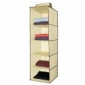 Organizer armadio portatutto pensile scarpe vestiti borse 5 ripiani tessuto casa