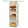 DOBO Organizer per armadio 5 ripiani cassetti scaffali pieghevole a...