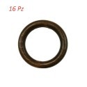 16x Anelli per tende 32 cm ganci tenda facile scorrimento legno bastone anello