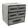 DOBO Set 5 cassetti pieghevole cassetto grigio 30x30x23 cm plastico...