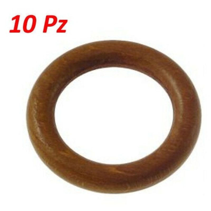 DOBO 10x Anelli per tenda doccia legno 28 mm bastone tende 10 cerch...