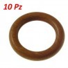 DOBO 10x Anelli per tenda doccia legno 28 mm bastone tende 10 cerch...