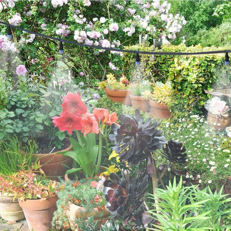 DOBO Kit tubo sistema goccia acqua nebulizzata irrigazione giardino...