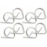 DOBO 8x Fermatovaglia forma G bianco clip tavolo giardino feste gan...
