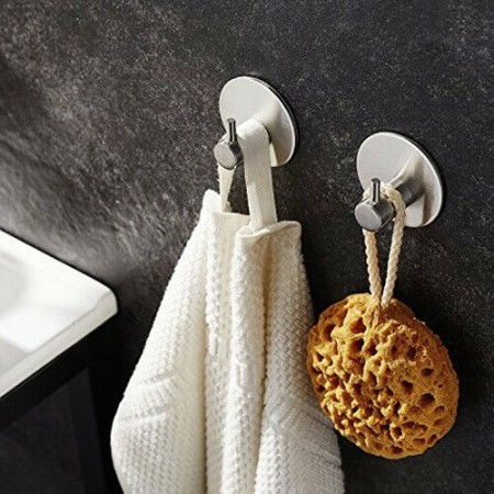 Gancio porta abiti appendiabiti attaccapanni cromato fissaggio parete bagno casa