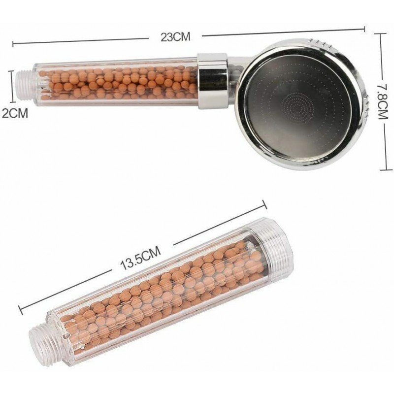 DOBO Soffione doccia anti calcare doccetta filtro depuratore sali m...