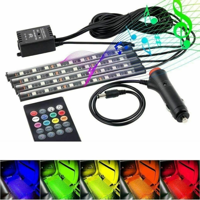 DOBO Kit 4 strisce led RGB cambio colore ritmo musica telecomando s...