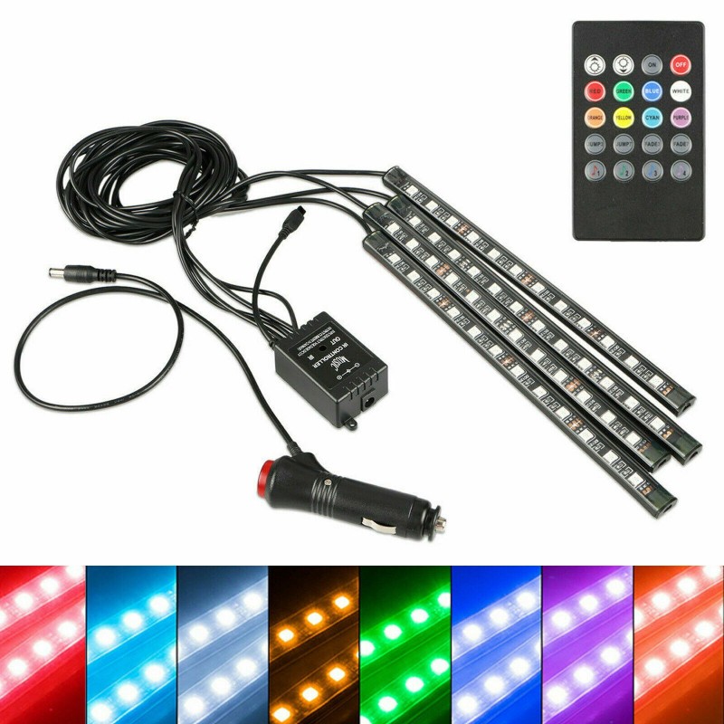 DOBO Kit 4 strisce led RGB cambio colore ritmo musica telecomando s...