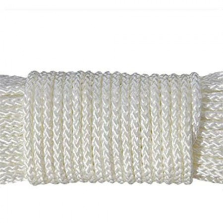 Corda fune 10 M bianca multiuso intrecciata nautica lunghezza nylon resistente