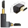 DOBO Adattatore HDMI angolato 90 gradi connettore maschio femmina T...
