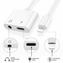Adattatore cuffie e caricatore doppio splitter caricabatterie Jack 3.5 mm LD-140